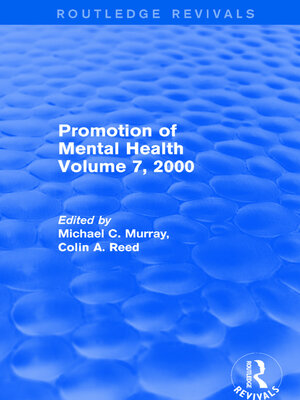 cover image of Promotion of Mental Health